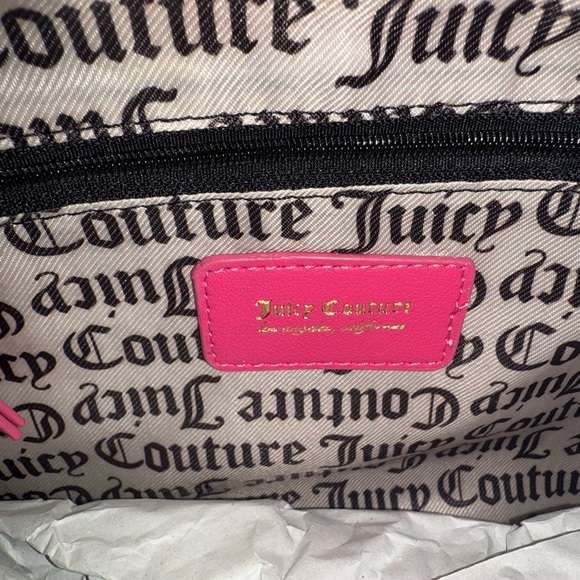 Juicy Couture NWT Vibrant Pink handle or Adjustable Crossbody! Juicy Hangtag! 😍 - Picture 5 of 7